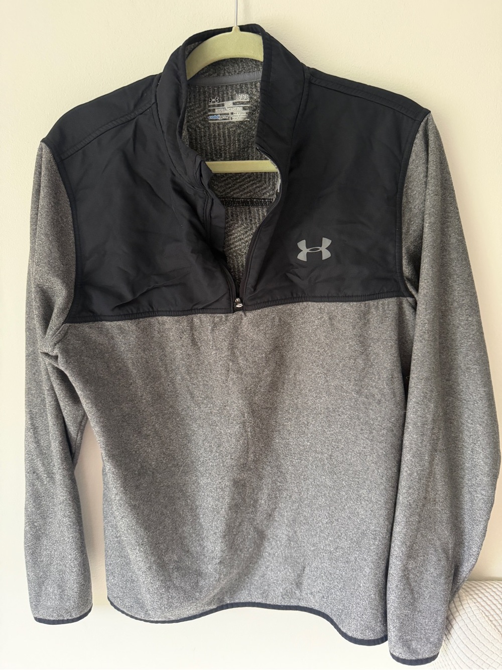 LG Men’s Gray and Black Performance Quarter-Zip Pullover